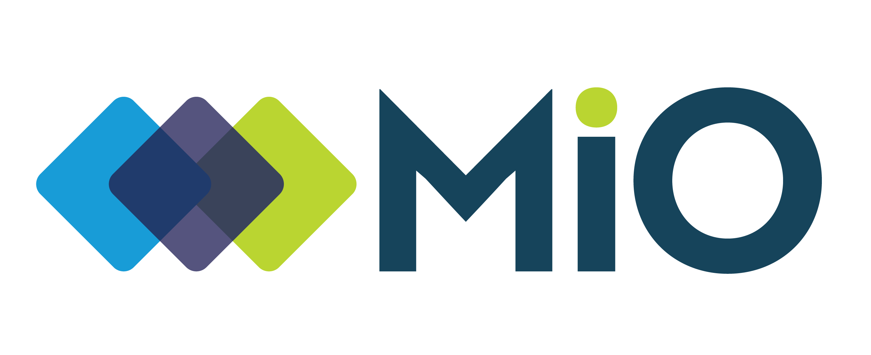 Three colorful squares next to company name